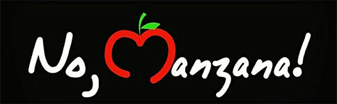 Logo de No, manzana